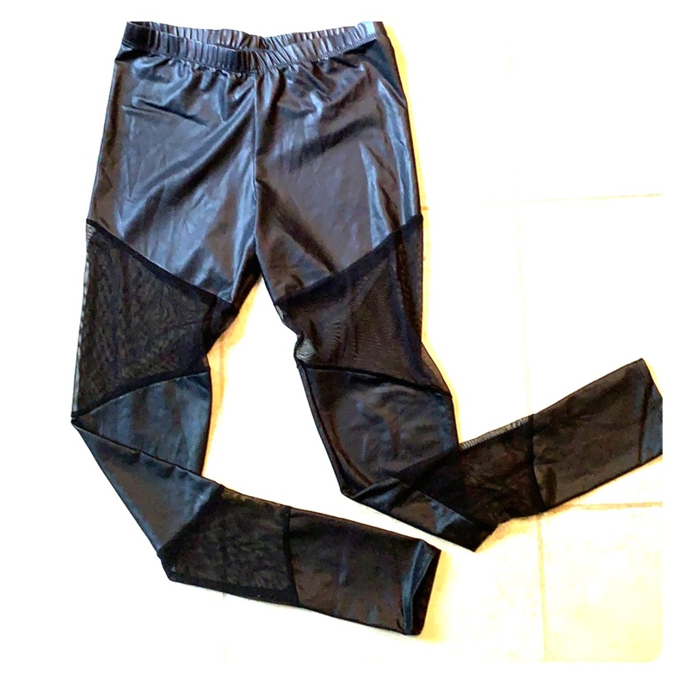 💯ASOS mesh and faux leather legging💯